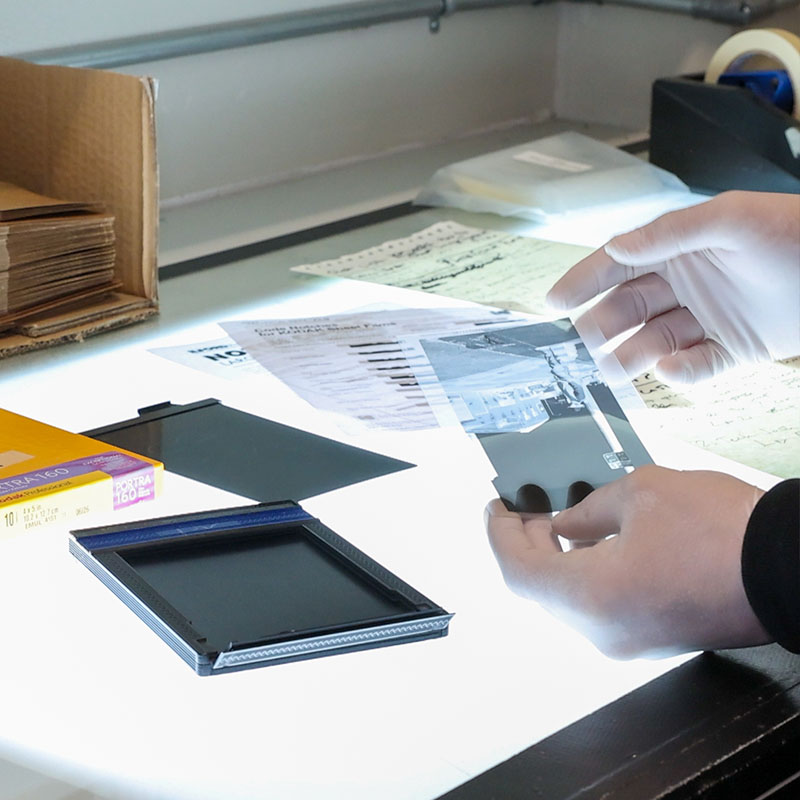 large format sheet film developing