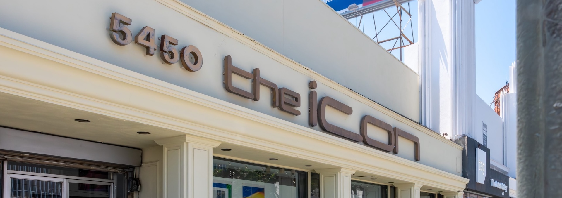 The ICON building exterior showing the icon signage